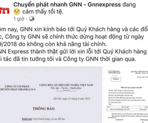 Hàng loạt shop online điêu đứng vì tiền mất, hàng bị niêm phong khi công ty chuyển phát GNN tuyên bố phá sản