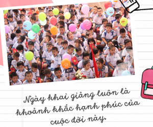 Bố sẽ dắt con đến trường khai giảng, nhưng sẽ đứng ngoài cổng, bởi bố muốn đó thực sự là ngày hội của các con