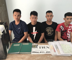Bắt nhóm thanh niên tổ chức cho vay nặng lãi, xiết nợ