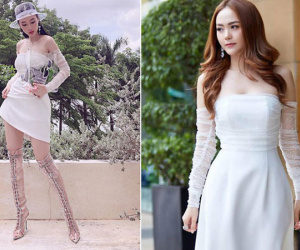 Cùng một chiếc váy: Angela Phương Trinh 'lồng lộn', Minh Hằng lại quá 'bánh bèo'