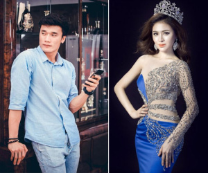 Thủ môn Bùi Tiến Dũng may mắn không sa 'lưới tình' của Á hậu Thư Dung