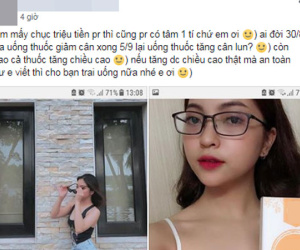 Bạn gái Quang Hải U23 bị dân mạng cười 'tự bê đá đập chân mình' khi hôm trước quảng cáo thuốc giảm cân, hôm sau lại PR thuốc tăng cân