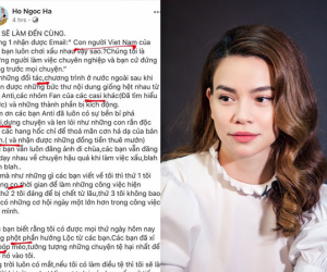 Đọc xong tâm thư Hồ Ngọc Hà gửi đến antifan, cảm thấy cần mở gấp lớp soạn thảo văn bản đúng chính tả cho cô