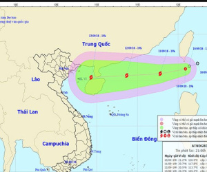 Dự báo thời tiết 11/9: Bão số 5 hướng phía Tây, liên tục tăng cấp
