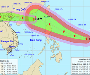 Bão Barijat có thể suy yếu khi đổ bộ Đông Bắc Bộ