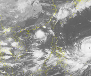 Bão số 5 tiến thẳng vùng biển Quảng Ninh - Nam Định, siêu bão Mangkhut 'nối gót' vào biển Đông