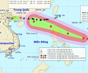 Bão số 5 suy yếu thành áp thấp, Hà Nội cuối tuần mưa to