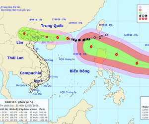 Dự báo thời tiết 13/9: Bão chồng siêu bão, Bắc Bộ hứng mưa to