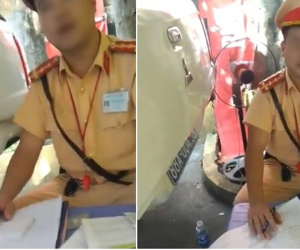 Lái xe không gương, không giấy tờ nhưng nam thanh niên vẫn cãi cùn với CSGT: 'Xe này em chỉ dùng đi chợ' rồi còn quay clip
