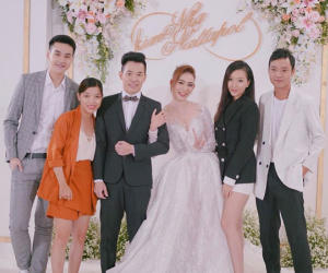 Kim Nhã BB-BG lộng lẫy như công chúa trong đám cưới lần 2 với bạn trai người Thái