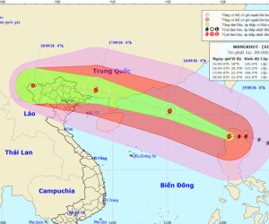 Tin bão mới nhất: Mangkhut khả năng đổ bộ Trung Quốc, tâm bão cách Móng Cái 100km