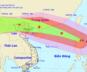 Trưa nay siêu bão Mangkhut khả năng đi vào Biển Đông