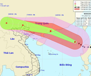 Video: Dự báo ngày 16/9 về đường đi của bão số 6 - Mangkhut