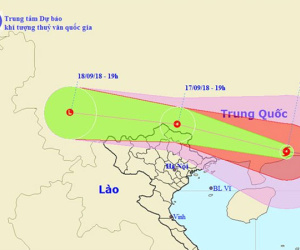 Dự báo thời tiết 17/9: Bão Mangkhut suy yếu, Hà Nội giảm 6 độ