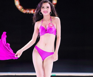 Sự cố bất ngờ trong phần thi bikini của chung kết Hoa hậu Việt Nam 2018