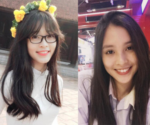 Hoa hậu và Á hậu, ai mới là 'thiên thần áo trắng' khi còn học cấp 3?
