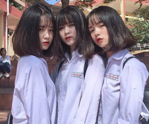 Bức ảnh 3 nữ sinh trường THPT Nguyễn Huệ (Yên Bái) hot trên Instagram vì ai cũng quá xinh