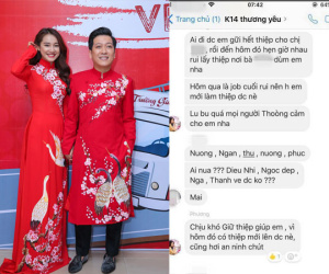 Lộ tin nhắn Nhã Phương đã dừng nhận show, nhóm bạn thân phải có thiệp mới được vào tiệc cưới