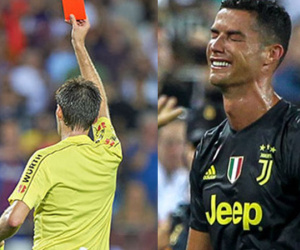 Nhìn lại 11 lần bị truất quyền thi đấu của Ronaldo