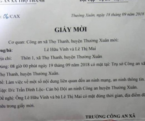 Thực hư câu chuyện đưa khoản thu lên mạng bị công an mời lên làm việc