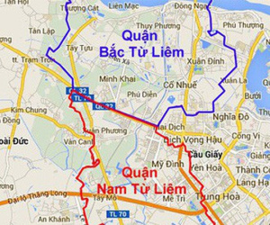 Hà Nội: Sẽ điều chỉnh địa giới 3 quận Cầu Giấy, Nam - Bắc Từ Liêm