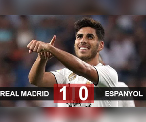 Real 1-0 Espanyol: Asensio giải cơn khát bàn thắng ở La Liga
