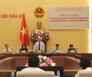 Giải trình về tuyển dụng, sử dụng giáo viên, tổ chức Kỳ thi THPT quốc gia