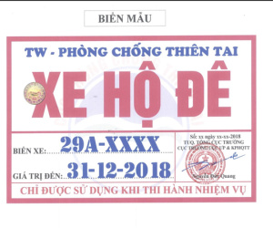 7 xe sang biển trắng mang phù hiệu 'Xe hộ đê' giả
