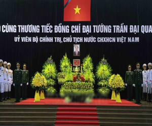 Những hình ảnh đầu tiên tại Lễ viếng Chủ tịch nước Trần Đại Quang