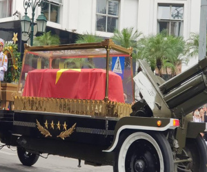 Hành trình đưa linh cữu Chủ tịch nước Trần Đại Quang về nơi an nghỉ cuối cùng