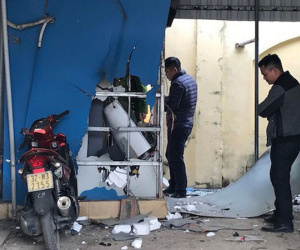 Hai anh em chế mìn cho nổ cây ATM ngân hàng Vietinbank