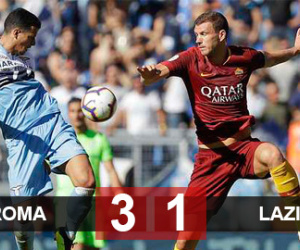 Roma hạ gục Lazio ở derby Capitale