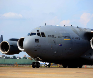 Máy bay vận tải 'khủng' C-17 đến TP.HCM đưa nhân viên gìn giữ hòa bình VN tới Nam Sudan