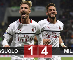 Sassuolo 1-4 Milan: Ghế của Gattuso tạm thời bớt lung lay