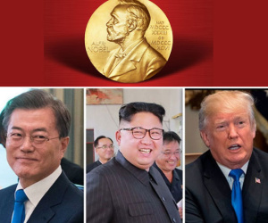 Bộ ba Kim - Moon - Trump: Ứng viên giải Nobel Hòa bình 2018