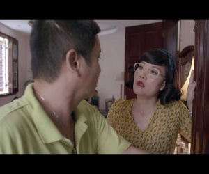 Phim Yêu thì ghét thôi tập 10: Chí Trung khuyên vợ mặc quần áo đi dự đám tang đến thăm Quang Thắng