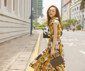 Ngân Khánh diện đồ hiệu dạo phố Sài Gòn