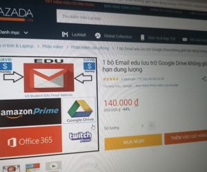 Tài khoản lưu trữ lậu rao bán tràn lan trên Lazada, Shopee