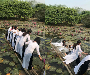 'Thảm họa' thực sự đến với 8 cô gái mặc áo dài chụp hình trên chiếc cầu sắp gãy