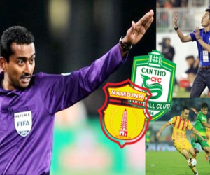 Trọng tài FIFA người Malaysia cầm còi trận cầu 'sinh tử' Cần Thơ-Nam Định