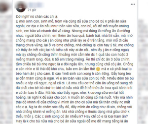 Vợ mới sinh con, cả nhà chồng giàu có không những không bồi bổ mà còn lườm nguýt: Ăn gì ăn lắm thế!