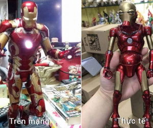 Đặt mua mô hình Iron Man trên mạng, thanh niên cay đắng nhận về chú Người sắt bị suy dinh dưỡng nặng