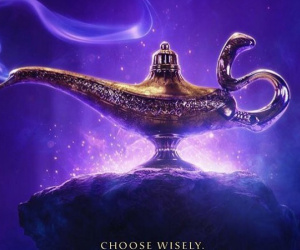 Disney ra mắt poster Aladdin live-action lung linh ảo diệu, Will Smith háo hức biến thân thành Thần đèn 'xanh lè'