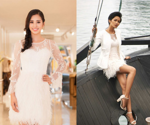Tiểu Vy, Đỗ Mỹ Linh liên tục đụng trang phục với mỹ nhân Việt