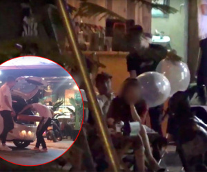 Clip: Một số quán cà phê Hà Nội ngang nhiên bán bóng cười ngay tại vỉa hè, nếu thích có thể mua cả bình mang lên ô tô