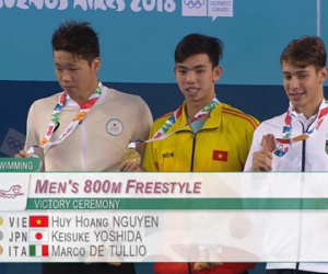 Nguyễn Huy Hoàng xuất sắc giành HCV Olympic trẻ