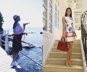 Vừa phủ nhận chuyện mang thai nhưng hình ảnh Hoa hậu Phạm Hương với vòng 2 lớn thế này thật khó nghĩ
