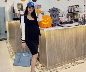Cận kề ngày sinh nở, Diệp Lâm Anh khoe gương mặt xinh như búp bê háo hức chờ con chào đời