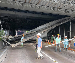 Tài xế tông sập giàn giáo ở hầm Thủ Thiêm nói gì?