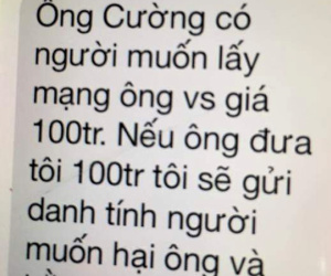 Chánh văn phòng Đoàn Đại biểu Quốc hội bị đe dọa tính mạng, tống tiền
